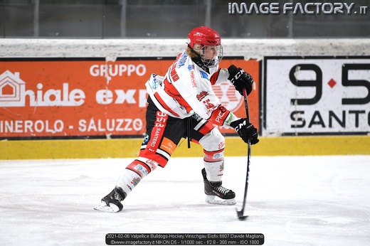 2021-02-06 Valpellice Bulldogs-Hockey Vinschgau Eisfix 6807 Davide Magliano